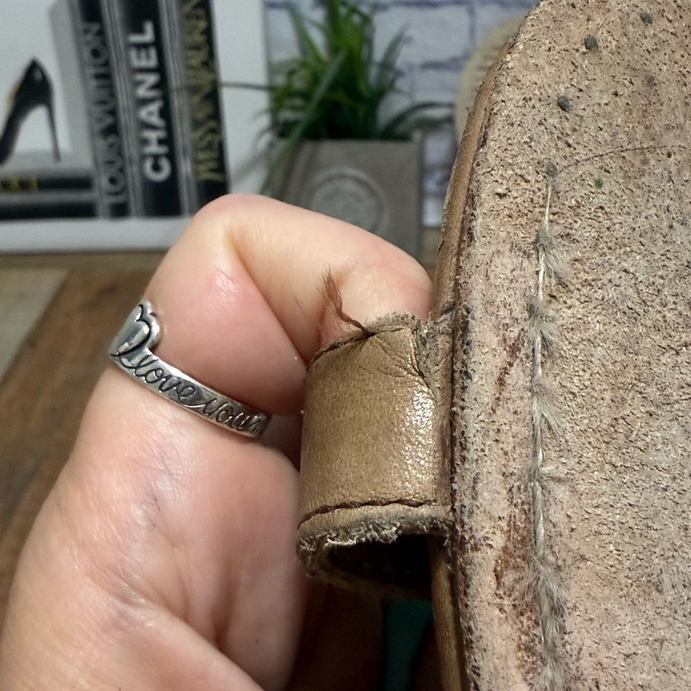 Bed Stu Soto tan rustic Brown Leather Sandals 10 - Picture 7 of 11